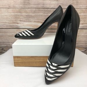 WHBM Black and White Heels